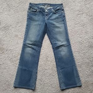 American Eagle Boyfriend Jeans Women 10 (W35xL31) Blue Denim Relaxed Low Rise